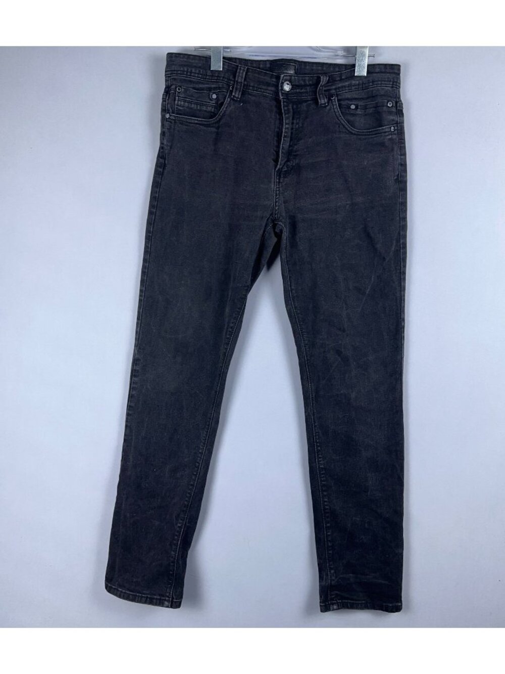 Steves Jeans Size 34/32 Skinny High Rise Black Dark Wash